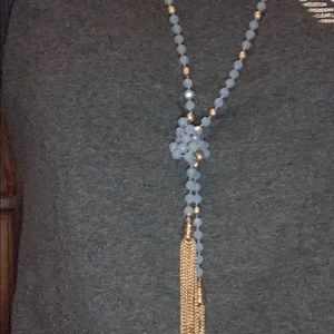 Blue and gold necklace